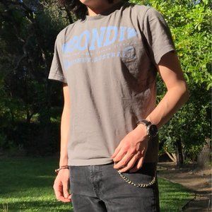Brown Gray and Blue Bondi Australia Tee Shirt